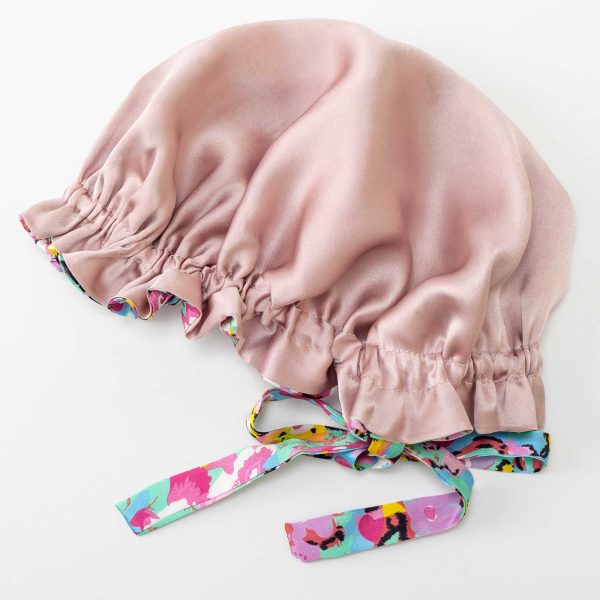 Floral Print Silk Sleep Cap for Kids