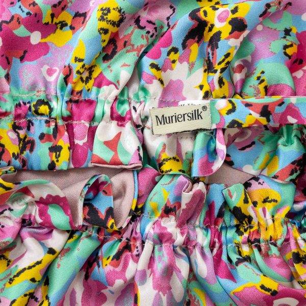 Floral Print Silk Sleep Cap for Kids